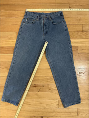 Carhartt Relaxed Fit Blue Denim Jeans with Classic Five-Pocket Design